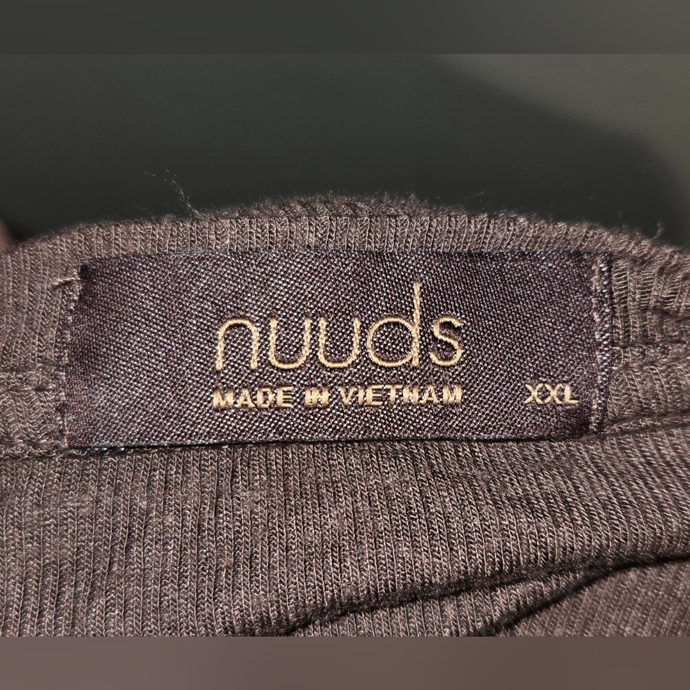 nuuds Ribbed Top Brown Women's Size XXL - Picture 4 of 4